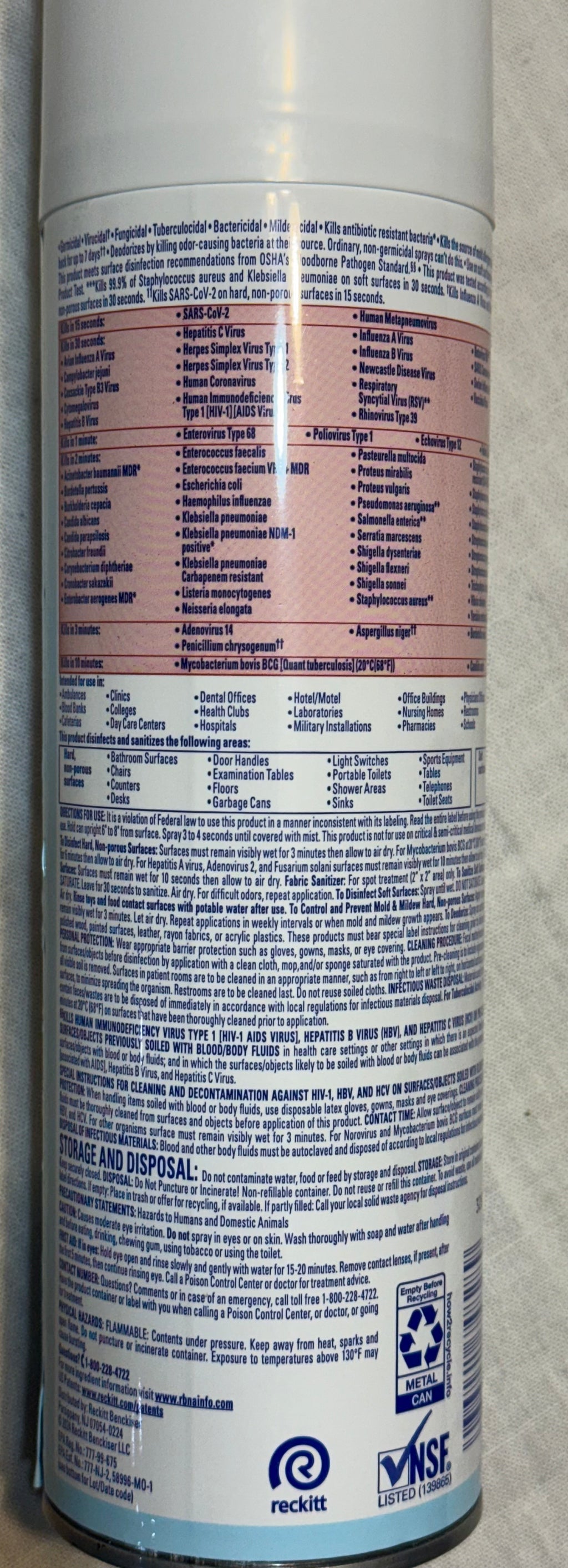 Lysol Professional Disinfectant Spray - Crisp Linen - 19 oz