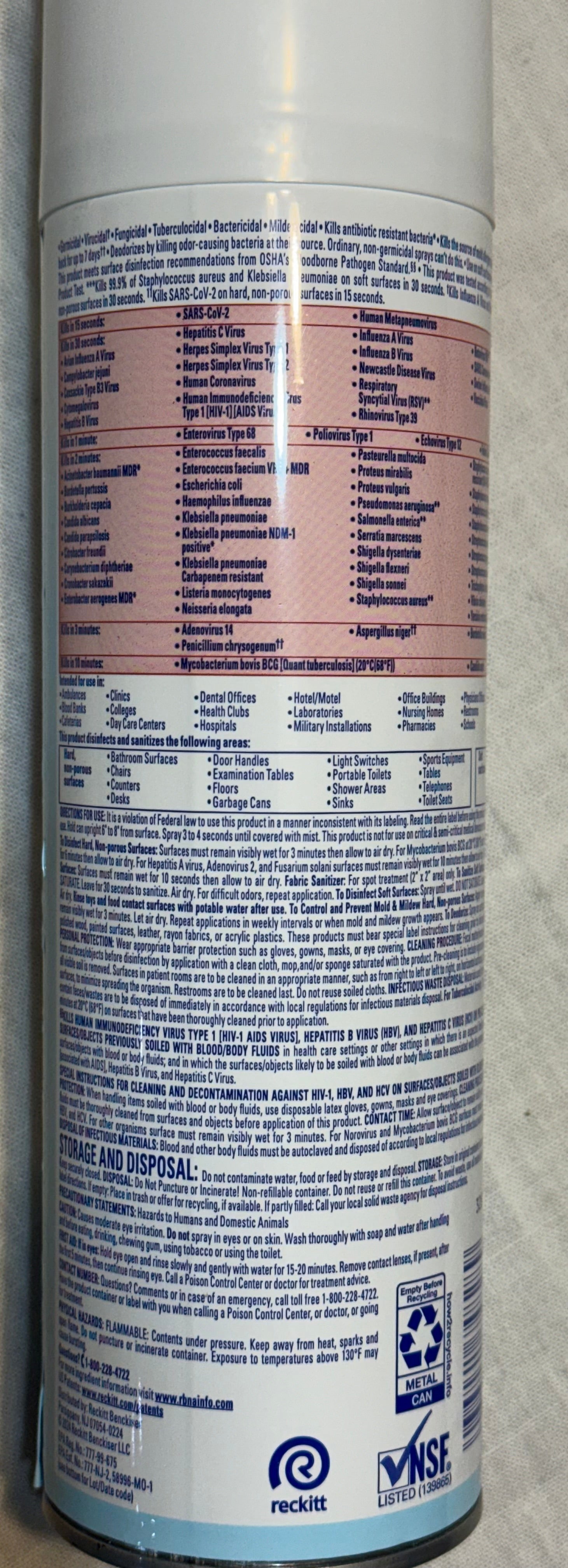 Lysol Professional Disinfectant Spray - Crisp Linen - 19 oz
