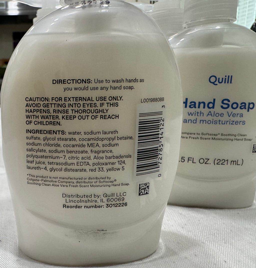 Quill Hand Soap with Aloe Vera & Moisturizers – 7.5 fl oz