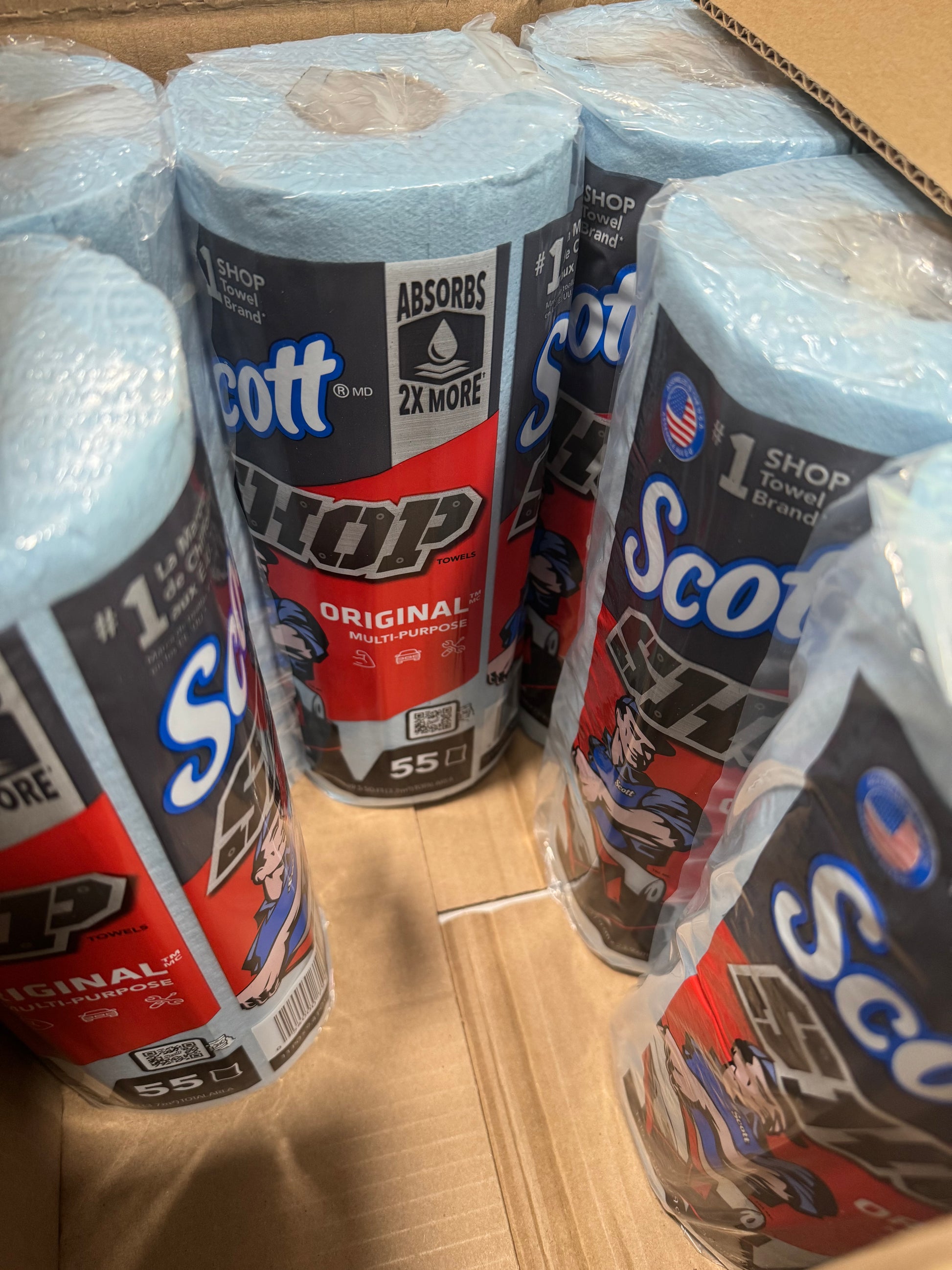 Scott SHOP Original Multi-Purpose Towels – 55 Count