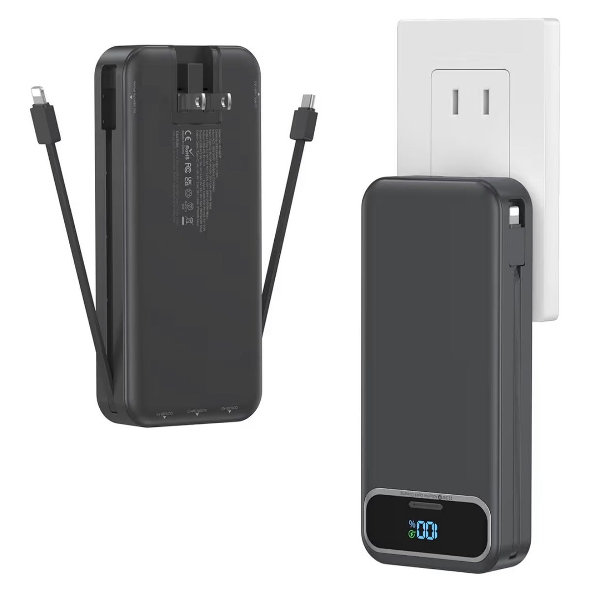 Portable 20,000mah Power Bank (Fast USB-C Charger)