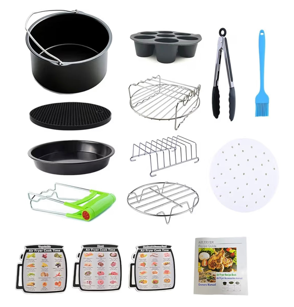 Air Fryer Accessories Kit (12-Piece Universal Set)