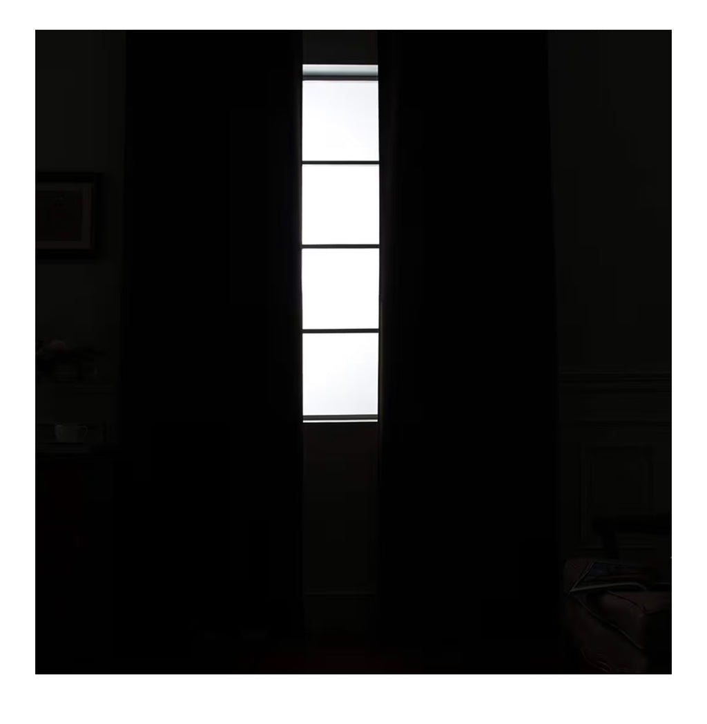 YakamoK 100% Blackout Curtains – 84 Inch (2 Panels)