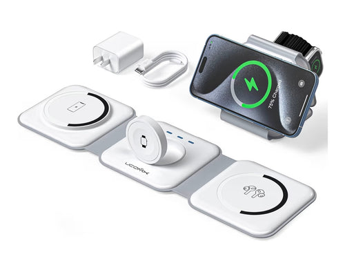 3-in-1 Wireless Charging Station for iPhone, Apple Watch & AirPods