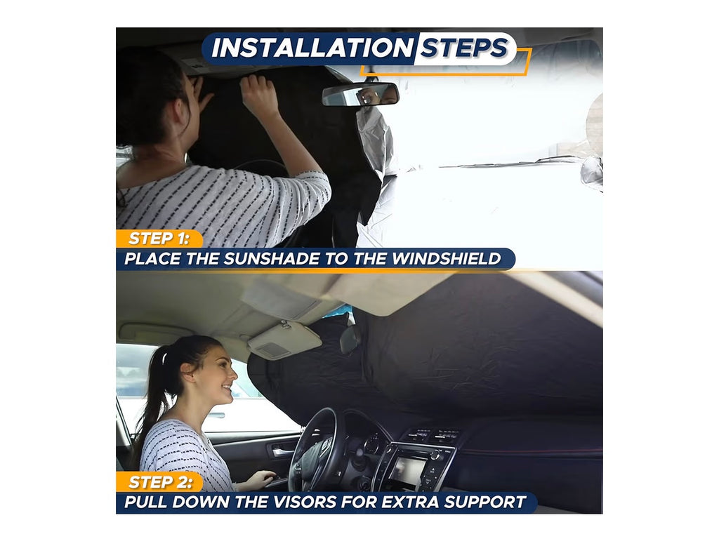 EcoNour Car Windshield Sunshade (Medium)