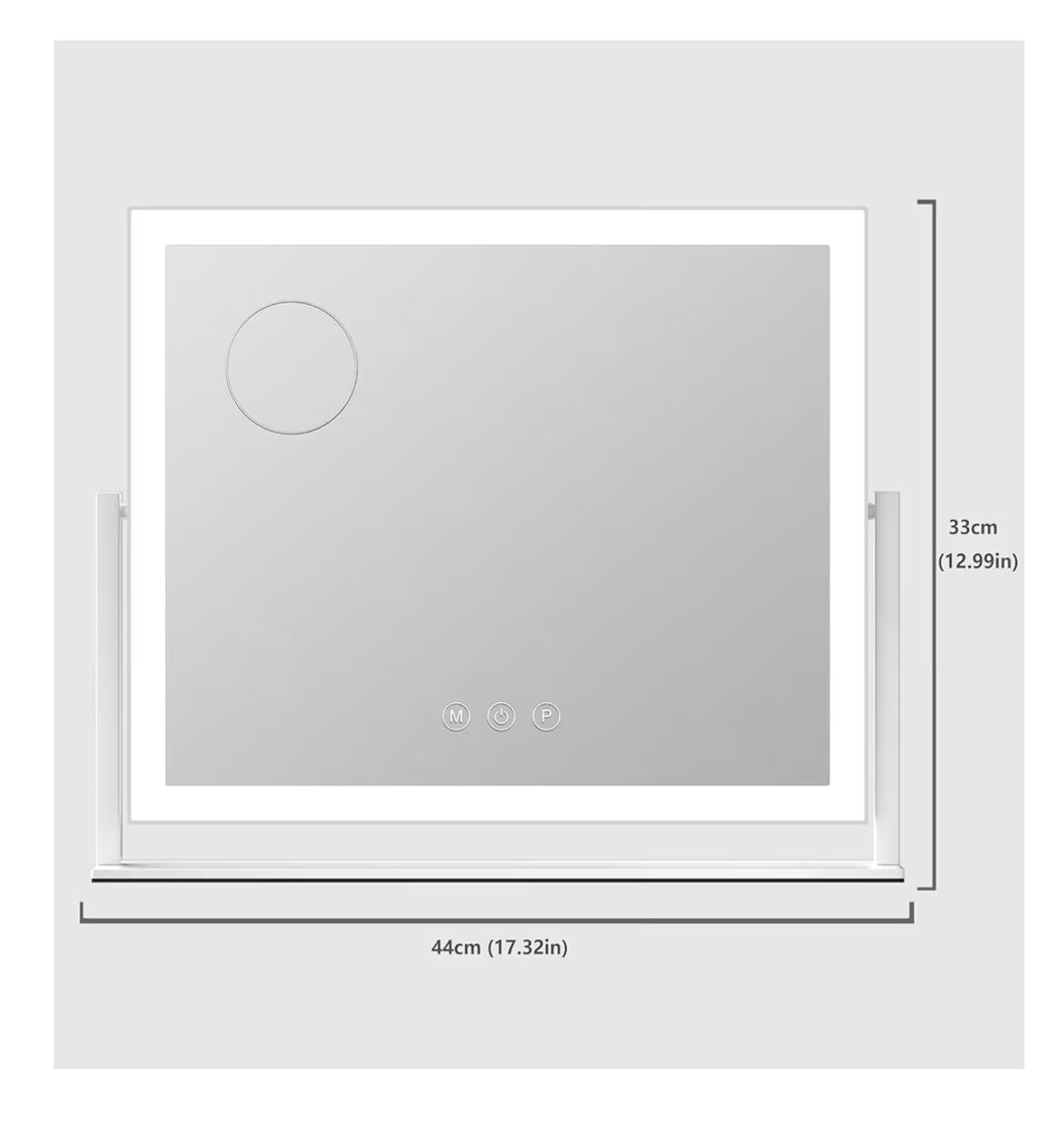 Lighted Makeup Vanity Mirror with LED Lights (10X Magnification)