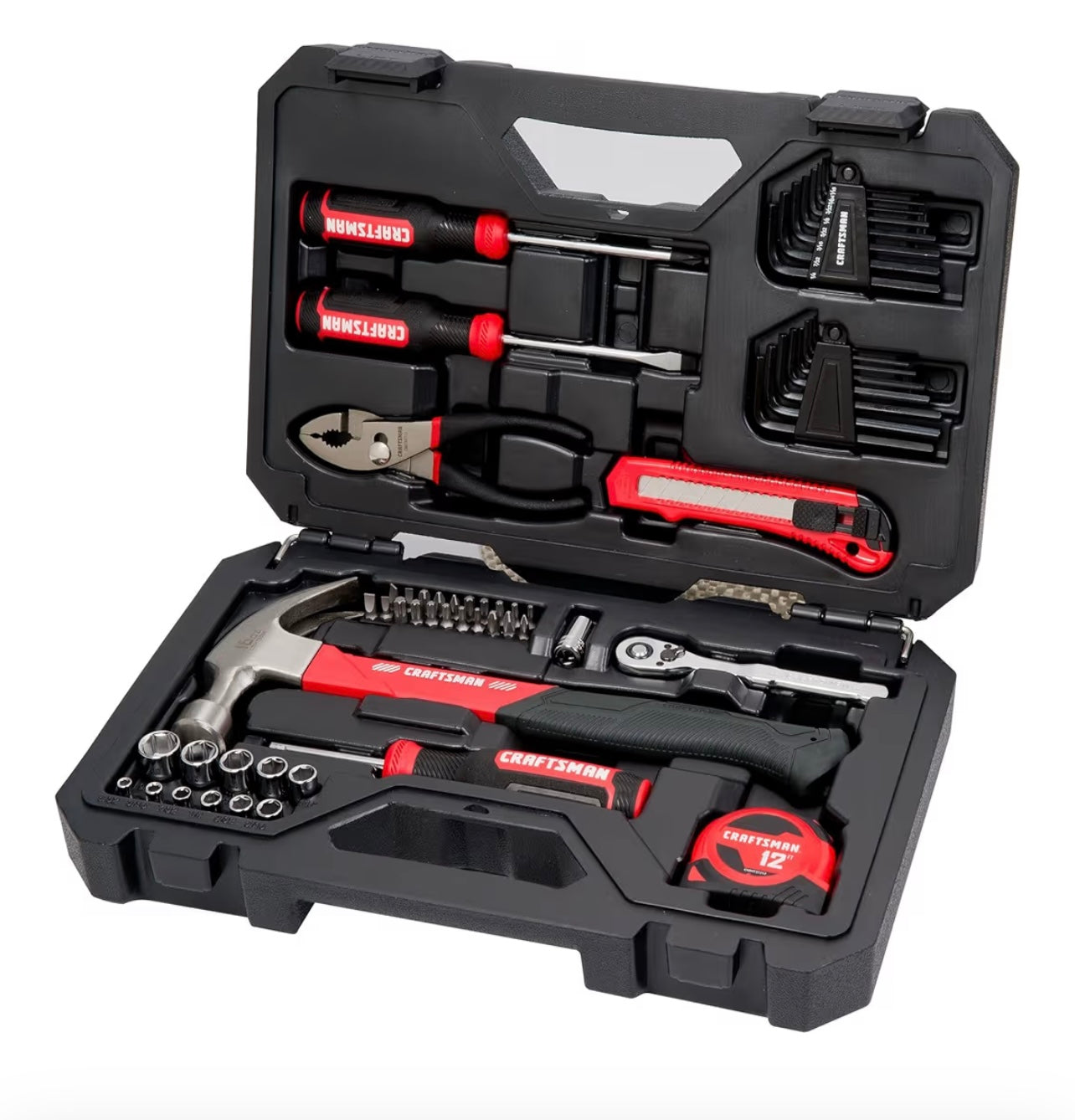 CRAFTSMAN 57-Piece Mechanics Tool Set (Sockets, Ratchet & Hand Tools)